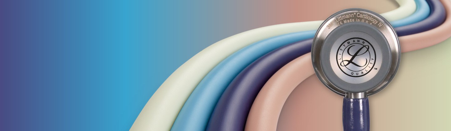 Banner Littmann Fonendoskop -  fonendoskop na modrém pozadí
